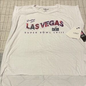 White Las Vegas Super Bowl LVIII Women’s shirt